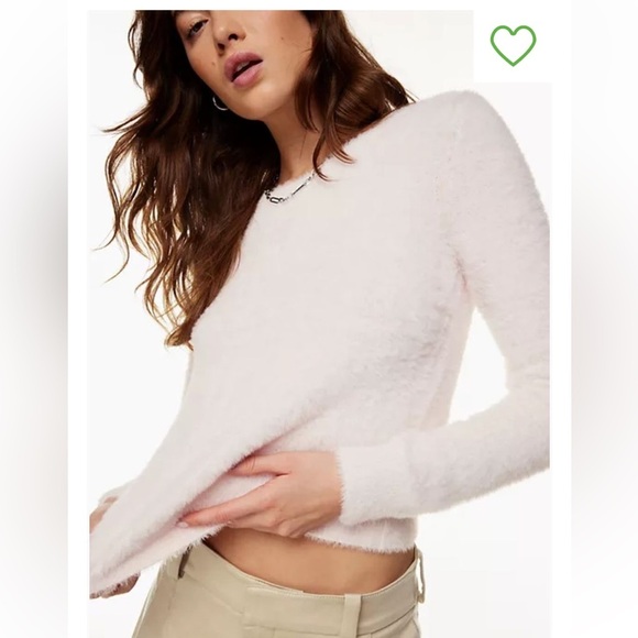 Sunday Best Kitten Crewneck Pale Pink Strawberry Puff Size XS Cozy Soft Luxe. - Picture 3 of 13